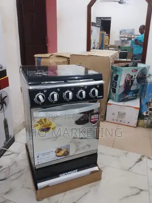 Skyrun 50cm 3 Gas + 1 Electric Cooker – Black Finish