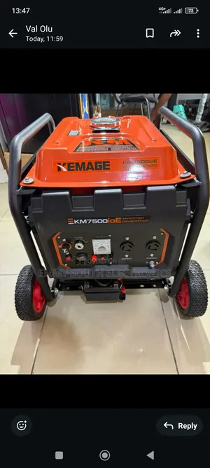 Kemage Key Start Inverter Petrol Generator 💯 Copper Coil 5 Kva