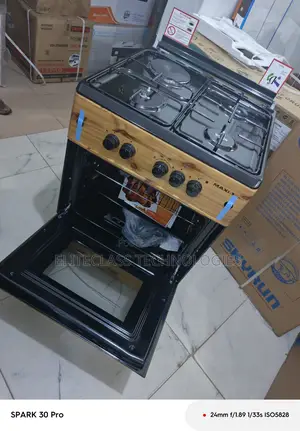 Maxi Gas Cooker 3b1p in Wood Finish