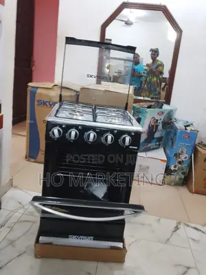 Skyrun 3 Gas + 1 Electric Standing Cooker – Stainless Steel Body