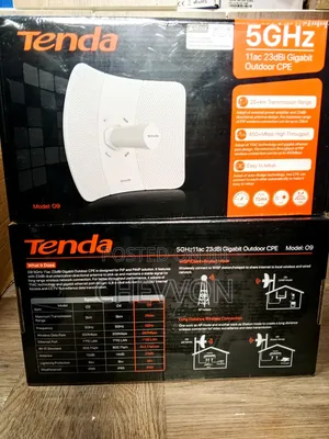 Tenda O9 | 5ghz 11ac | 23dbi Gigabit Outdoor Cpe | Long-Range Wireless