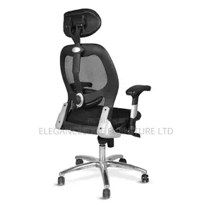 Black Mesh Adjustable Arms Ergonomic Executive Office Chair.
