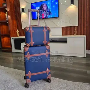 Luxury Vintage Leather Luggage Set