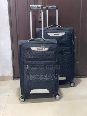 Swiss Polo 2-Piece Travel Luggage Set — Black
