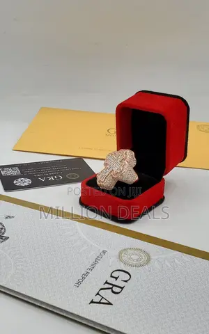 Rose Gold Moissanite Men's Ring