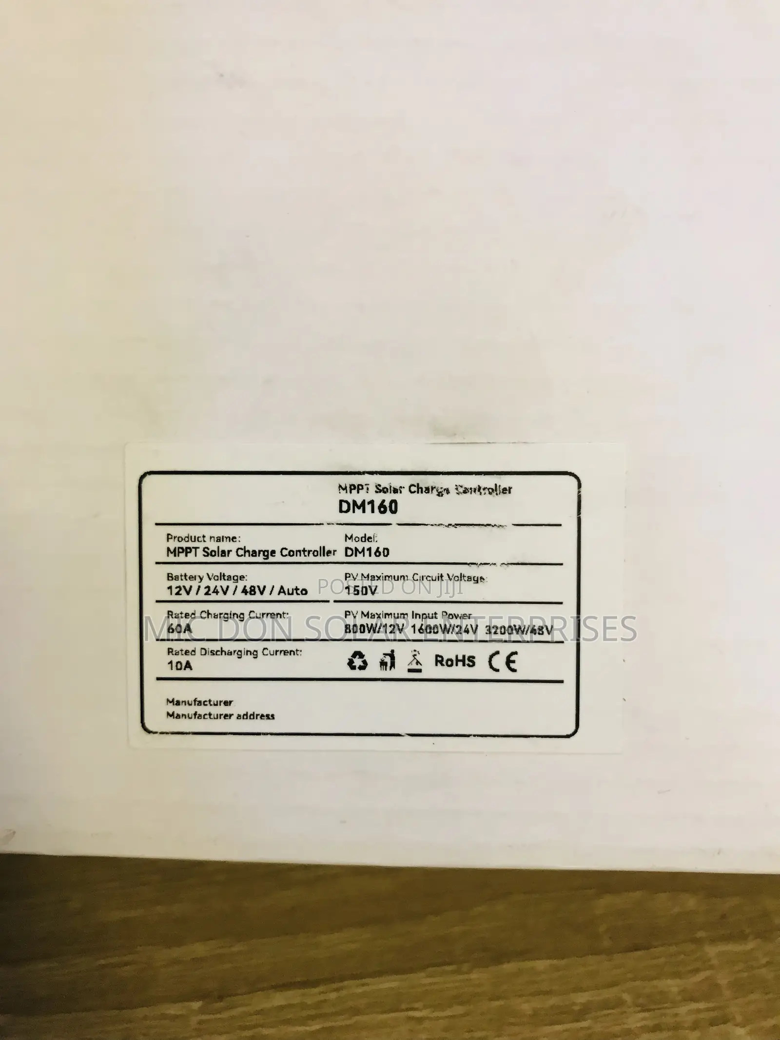MPPT 60amps Charge Controller