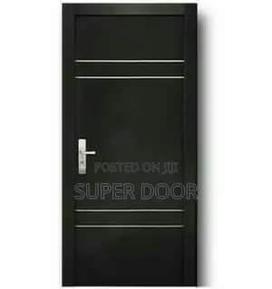 Black HDF Door With Frame Only
