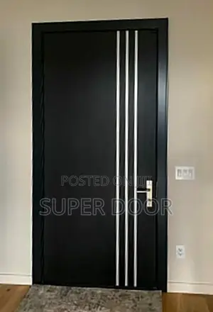 Black Wenge HDF Door With Frame Only