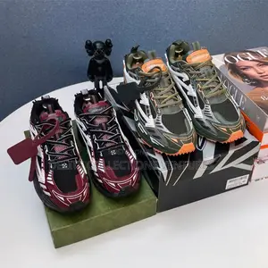 *Off White Ow Be Right Back Green Orange Sneaks*