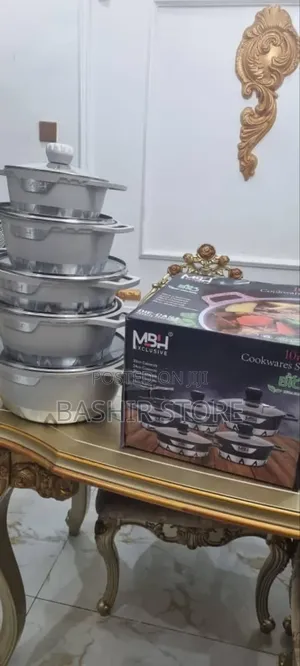 MBH Exclusive Cookwares Set,10-Piece Granite Designer Pot Set.
