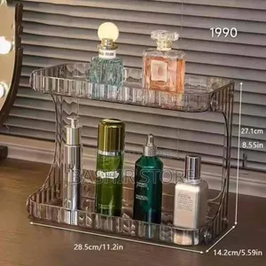 2-Tier Clear Acrylic Organizer Rack