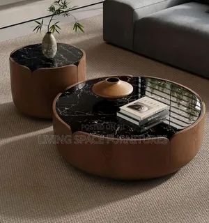 Center Table 2in1 Set With Marble Top