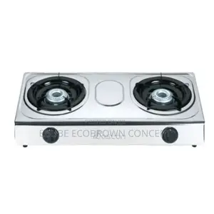 Boscon Auto Ignition Table Top Gas Cooker-2 Burner-Silver