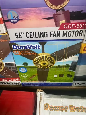 Duravolt 56" Ac/Dc Solar Ceiling Fan