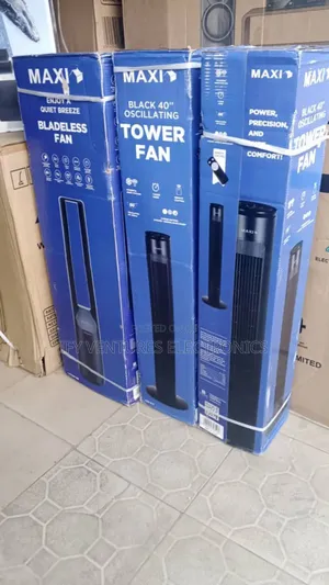 Maxi 40 Inches Tower Oscillating Fan, 1 Year Warranty.