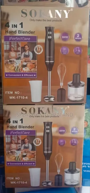 Sokany 4 in 1 Hand Blender - Electric Hand Stick Blender