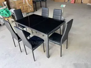 Imported Fully Padded 6pcs Chair High Quality Aluminium Dining Set