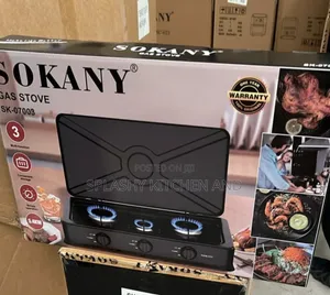 Sokany 3 Burner Gas Cooker 3 in 1