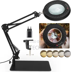 Realplus 10 X Magnifying Glass With Light and Stand