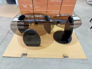 Modern Glass-Top Coffee Table