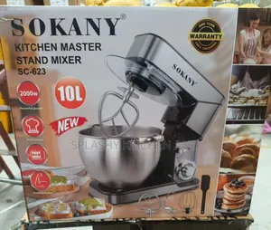 Sokany 10l Stainless Steel Bowl 6-Speed Stand Mixer