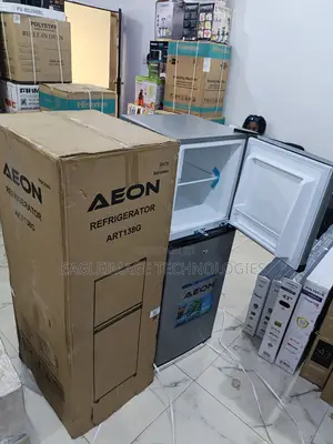 Sleek-Edged Aeon 138l Double Door Refrigerator