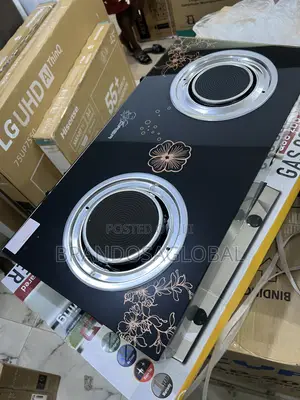 Brand New Qasa Infrared 2-Burner Cooker QGC-2bg Elegant Glass Finish