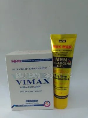 Vimax Capsules+ Maxman Enlarging Gel: For Increased Penis Size