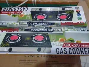 Qasa Two-Burner Flat Gas Stove