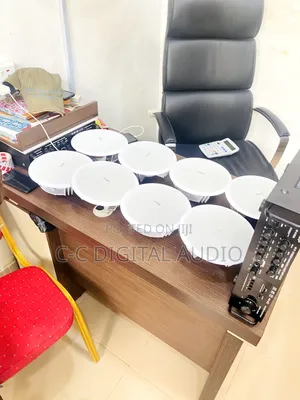 8 Ceiling Speakers and Amplifier