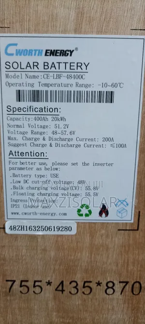 20kwh Cworth Lithium Battery