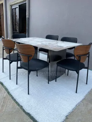6-Seater Marble Dining Set for Homes