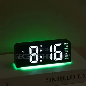 Modern Led Digital Alarm Clock for Workspace