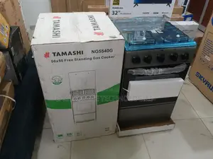 Tamashi 50x50 4-Burner Standing Gas Cooker – Premium Cooking Performan
