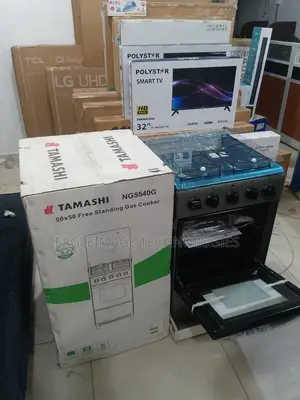 Tamashi 50x50 Standing Gas Cooker: Powerful 4-Burner Cooking Solution