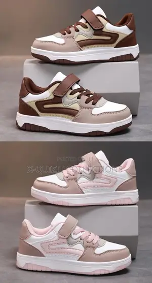 Kids Retro Color-Block Sneakers (34-40)