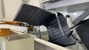 Office Swivel Chair Black Leather