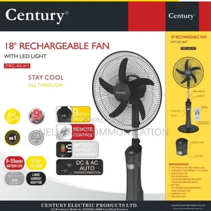 18" Rechargeable Fan With Led Light