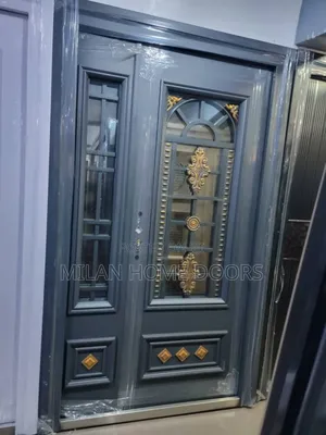 1.2m Copper Glass Security Door