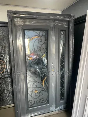 1.2m Copper Glass Security Door