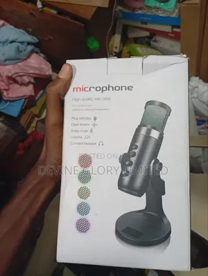 Aoliget Usb Condenser Microphone – RGB Gaming Streaming Mic