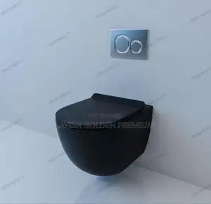 Black Wall Hung Water Closet