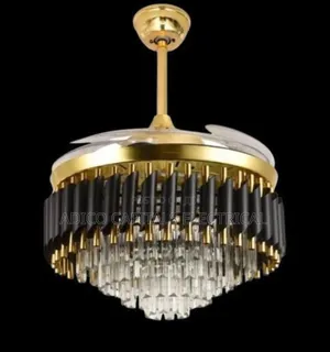 Chandelier With Rotatable Fan, Bluetooth Speaker