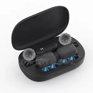 Qy10 Wireless Microphone Anc Plug Play Magnetic Lapel Charging Case
