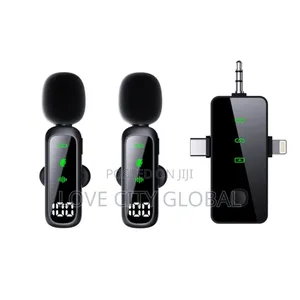 T20 Dual Anc Wireless Microphone Led Display for iPhone,Type C, Camera