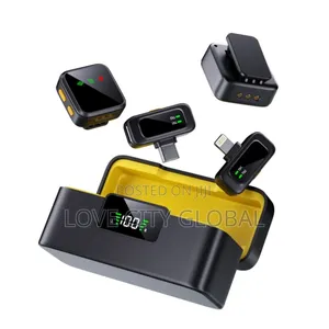 T40 Microphone Anc Plug- Play Clip-on Buckle Dual Receiver Lapel Mic