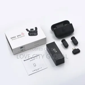 Mini Mic 6 Microphone Anc Plug Play Clip-on Buckle Lapel Mic Case