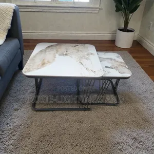 Square 2 -1 Extendable Design Marble Center Table