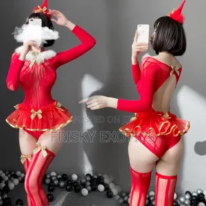 4pcs Bodysuit Costume Lingerie Set