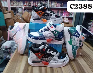 Boys Girls Colorful High-Top Shoes